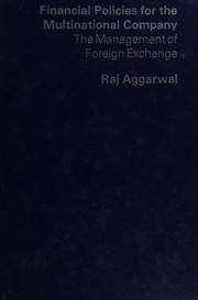Cover of Financial policies for the multinational company by Raj Aggarwal