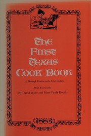 Cover of The First Texas cook book by David Wade