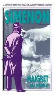 Cover of Les Scrupules de Maigret by Georges Simenon