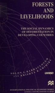 Cover of Forests and livelihoods by Solon L. Barraclough