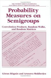 Cover of Probability measures on semigroups by Göran Högnäs