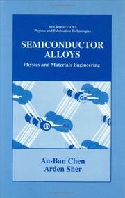 Cover of Semiconductor alloys by An-Ban Chen
