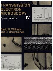 Cover of Transmission electron microscopy by David B. Williams