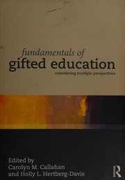 Cover of Fundamentals of gifted education by Carolyn M. Callahan