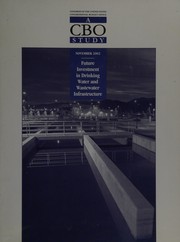 Front cover of Future investment in drinking water and wastewater infrastructure by Perry Beider