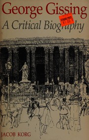 Cover of George Gissing by Jacob Korg