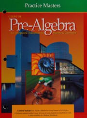 Front cover of Glencoe pre-algebra by Glencoe/McGraw-Hill