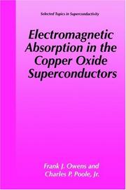 Cover of Electromagnetic absorption in the copper oxide superconductors by Frank J. Owens