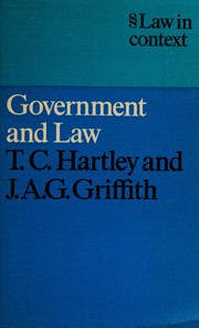 Front cover of Government and law by Trevor C. Hartley