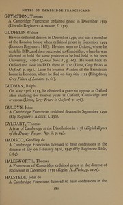 Cover of The Grey Friars in Cambridge, 1225-1536 by John R. H. Moorman