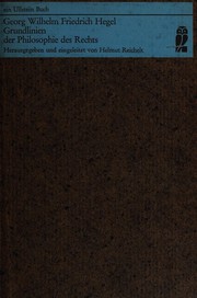 Front cover of Grundlinie der Philosophie des Rechts; oder, Naturrecht und Staatswissenschaft im Grundrisse by Georg Wilhelm Friedrich Hegel