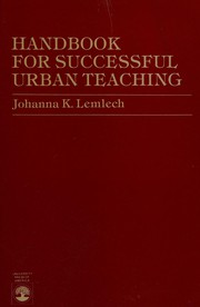 Front cover of Handbook for successful urban teaching by Johanna Kasin Lemlech