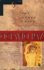 Cover of The Other Voice by Octavio Paz