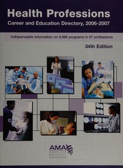 Front cover of Health Professions by American Medical Associat.