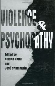 Front cover of Violence and psychopathy by Adrian Raine