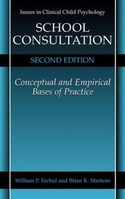 Cover of School consultation by William P. Erchul