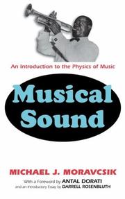 Cover of Musical sound by Michael J. Moravcsik