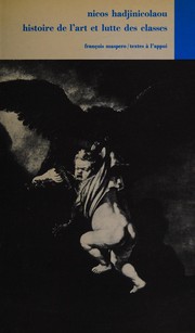 Front cover of Histoire de l'art et lutte des classes by Nicos Hadjinicolaou