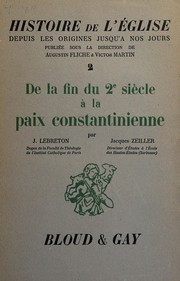 Front cover of Histoire de l'Église depuis les origines jusqu'à nos jours by Augustin Fliche