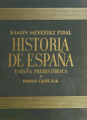 Front cover of Historia de espana. -- by Ramón Menéndez Pidal