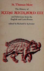 Front cover of History of King Richard III by Thomas More