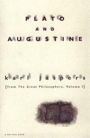 Cover of Plato and Augustine by Karl Jaspers