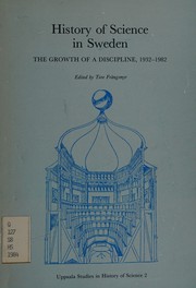 Front cover of History of Science in Sweden by Tore Frangsmyr