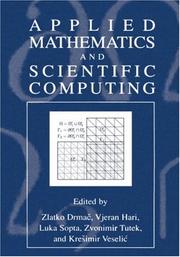 Front cover of Applied mathematics and scientific computing by Conference on Applied Mathematics and Scientific Computing (2nd 2001 Dubrovnik, Croatia)