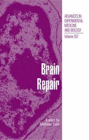 Cover of Brain Repair by Mathias Bähr