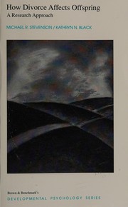 Cover of How divorce affects offspring by Michael R. Stevenson