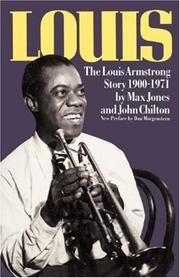 Cover of Louis, the Louis Armstrong story, 1900-1971 by Max Jones