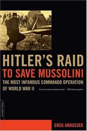 Cover of Hitler's Raid to Save Mussolini by Greg Annussek