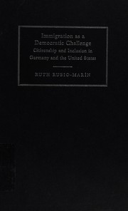 Front cover of Immigration as a democratic challenge by Ruth Rubio-Marin