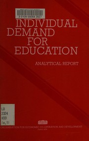 Cover of Individual demand for education by Kjell Härnqvist