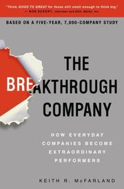 Front cover of The Breakthrough Company by Keith R. Mcfarland
