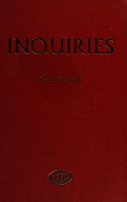 Cover of Inquiries by Arnold Thompson