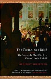 Front cover of The Tyrannicide Brief by Geoffrey Robertson