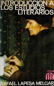 Front cover of Introducción a los estudios literarios by Rafael Lapesa