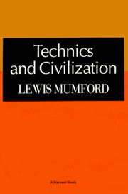 Cover of Technics and civilization by Lewis Mumford