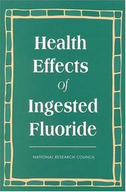 Front cover of Health effects of ingested fluoride by National Research Council (U.S.). Subcommittee on Health Effects of Ingested Fluoride.
