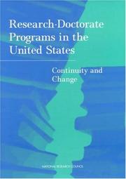 Front cover of Research-doctorate programs in the United States by Marvin L. Goldberger