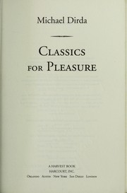 Cover of Classics for Pleasure by Michael Dirda