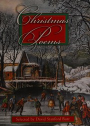 Front cover of Christmas Poems by Selected by David Stanford Burr