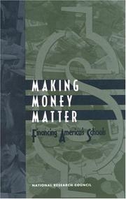 Cover of Making Money Matter by National Research Council Staff