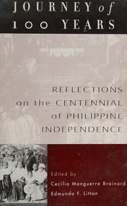 Cover of Journey of 100 years by Cecilia Manguerra Brainard