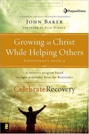 Front cover of Growing in Christ While Helping Others Participant's Guide 4 by John Baker