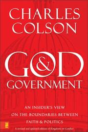 Front cover of God and government by Charles Colson