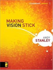 Front cover of Making Vision Stick (Leadership Library) by Andy Stanley