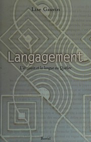 Cover of Langagement by Lise Gauvin