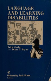 Cover of Language and learning disabilities by Adele Gerber